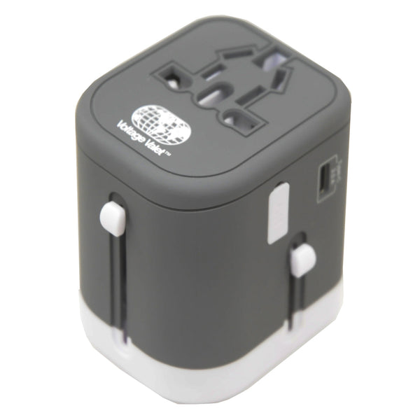 Voltage Valet Universal Travel Adapter w/ Surge Supression and USB - USB-c Connectivity