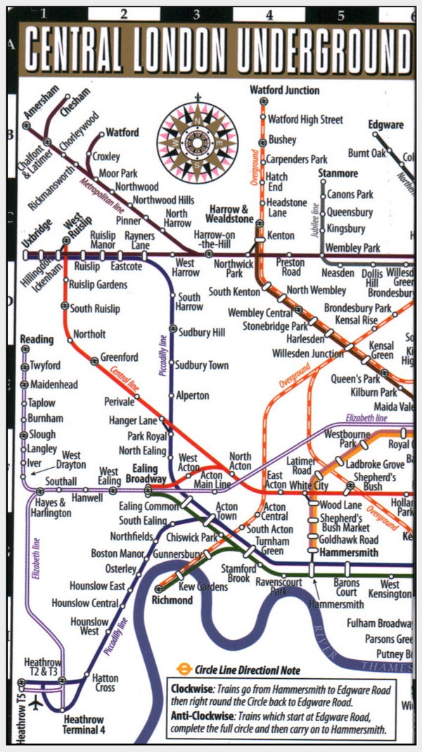 Streetwise London Underground Map
