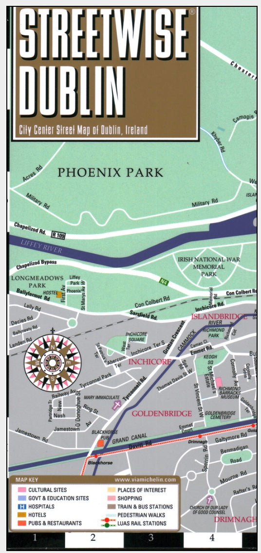 Streetwise Dublin Map
