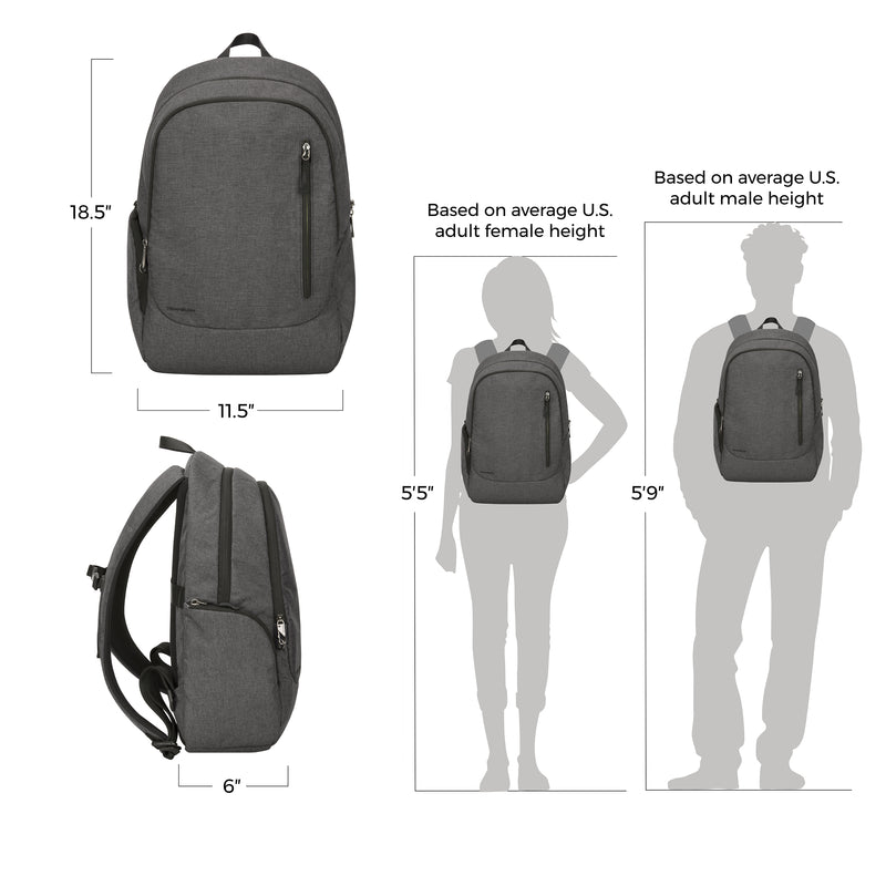 Travelon Anti-Theft Urban Backpack - Slate