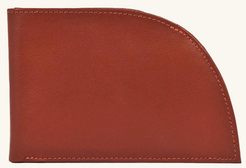 Rogue Front Pocket Wallet in Napa Leather with ID Window - Cognac