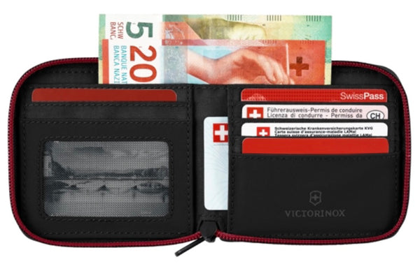 Victorinox Travel Essentials Zip-Around Wallet - Black