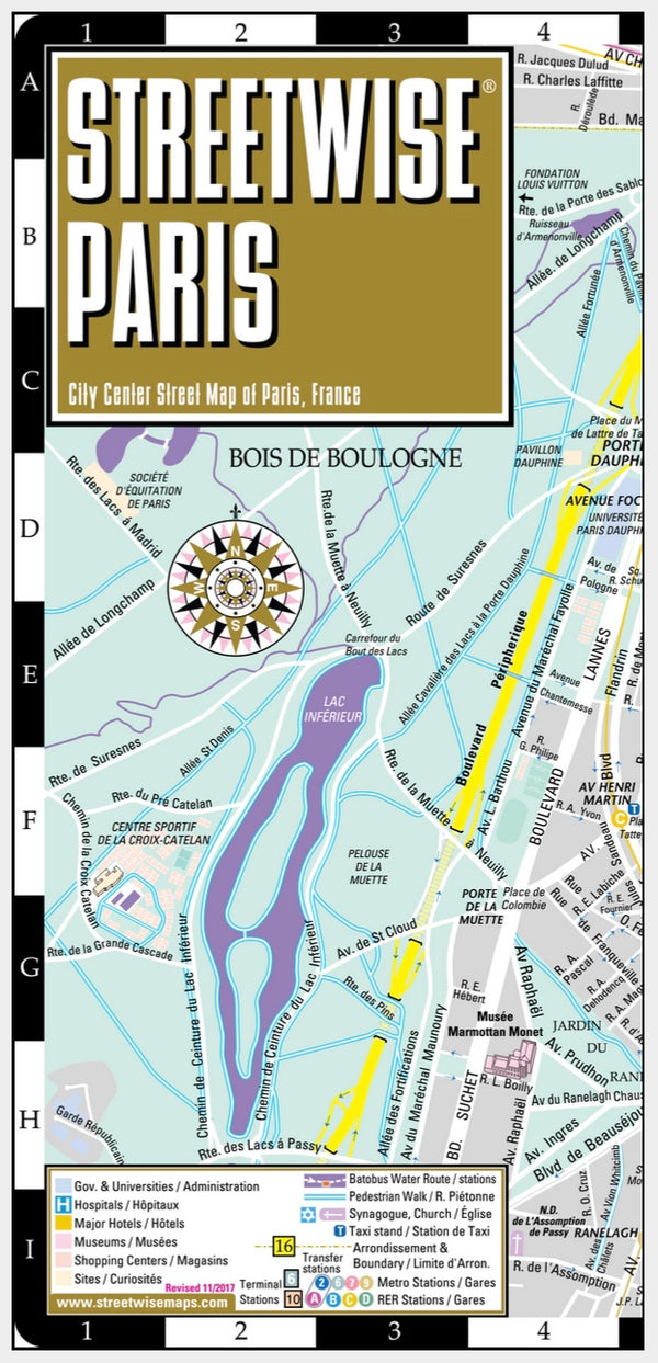 Streetwise Paris Map