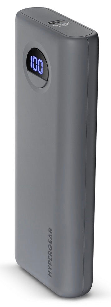 20,000mAh | Power Pack Pro+ Fast Charge Power Bank with 35W USB-C PD PPS and Digital Display | Gray