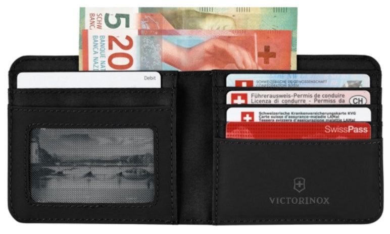 Victorinox Travel Essentials Bi-Fold Wallet - Black