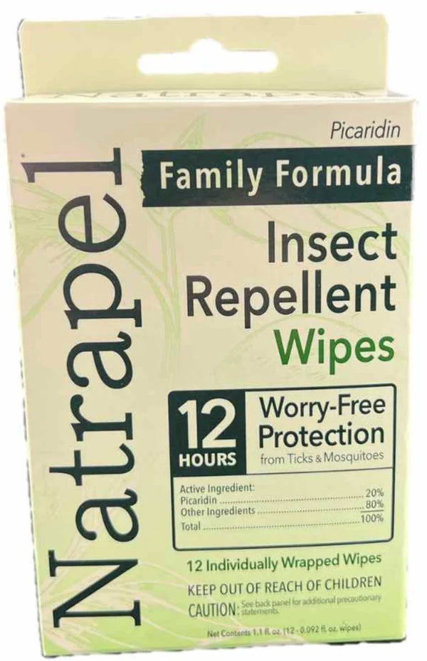 Natrapel Picaridin Tick & Insect Repellent Wipes