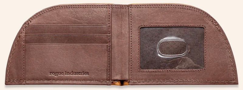 Rogue Front Pocket Wallet in Moose Leather with ID Window