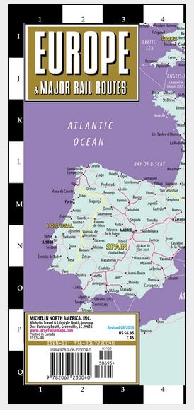 Streetwise Europe & Major Rail Routes