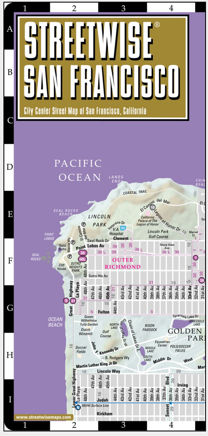 Streetwise San Francisco Map