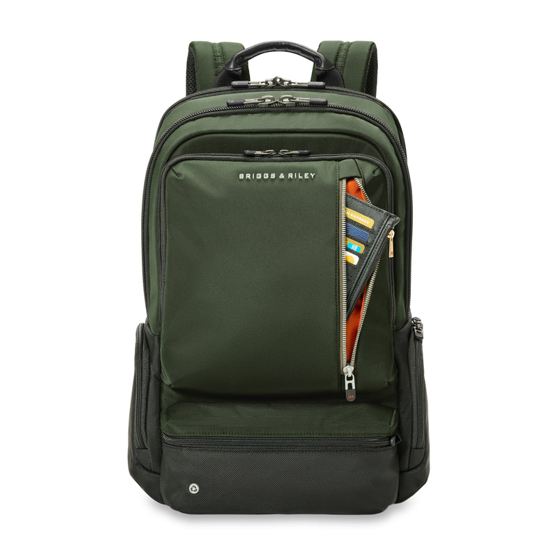 Briggs Riley HTA Medium Widemouth Backpack -Hunter Green