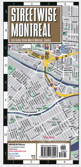 Streetwise Montreal Map
