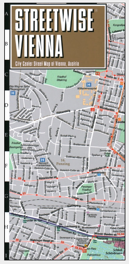 Streetwise Vienna Map