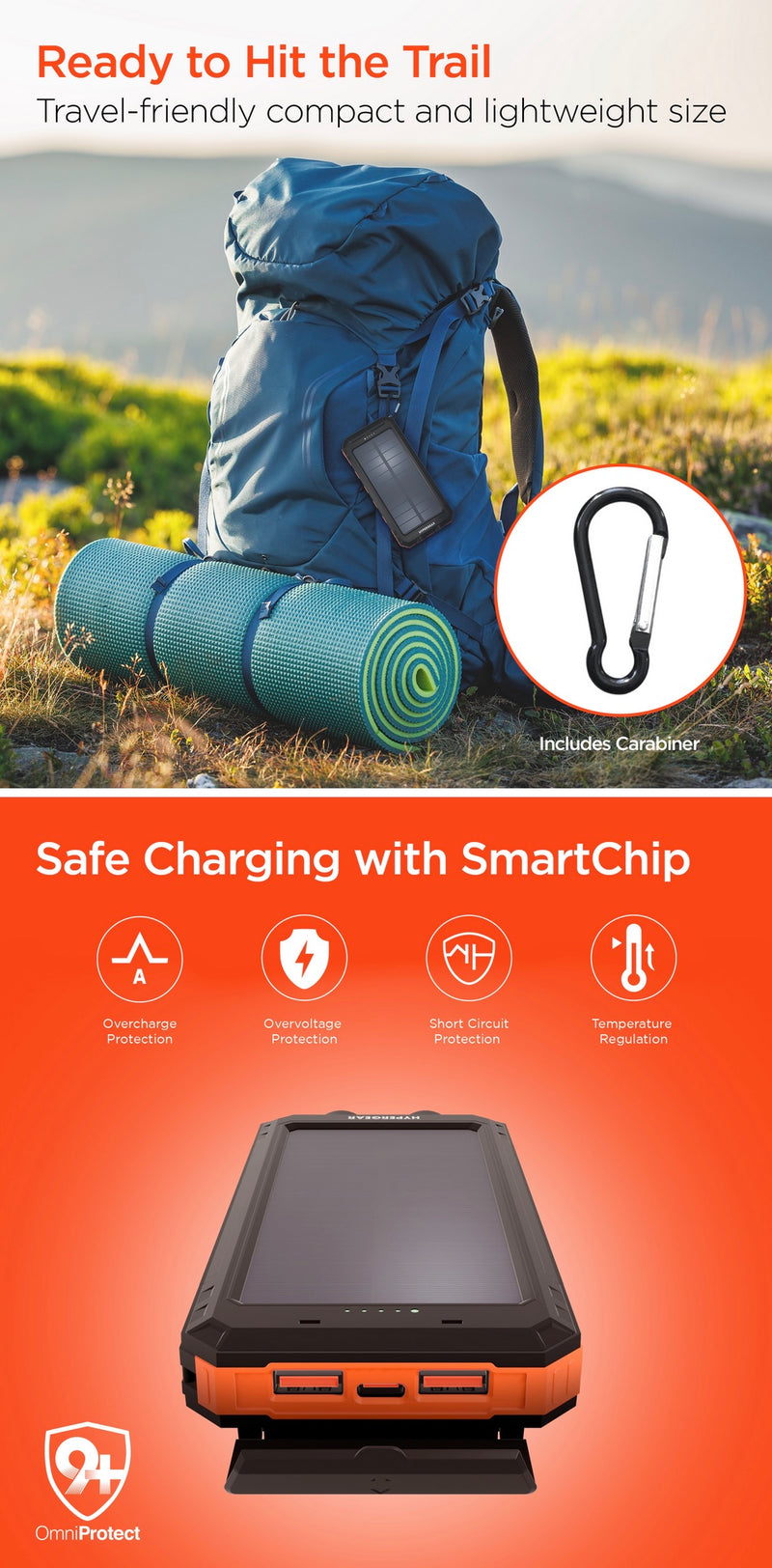 10000mAh Solar PD Power Bank