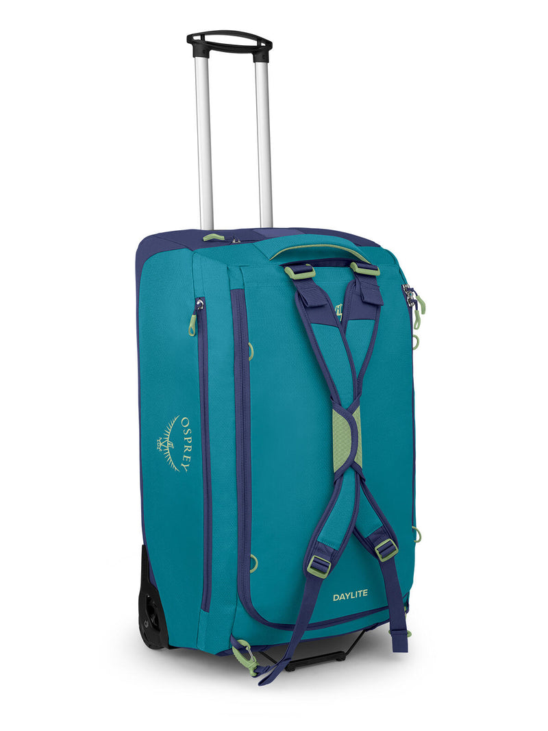 Osprey Daylite™ Wheeled Duffel 85 - Blue Spikemoss/Alkaline
