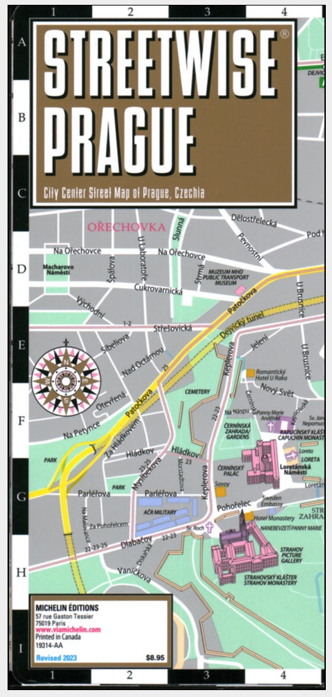 Streetwise Prague Map