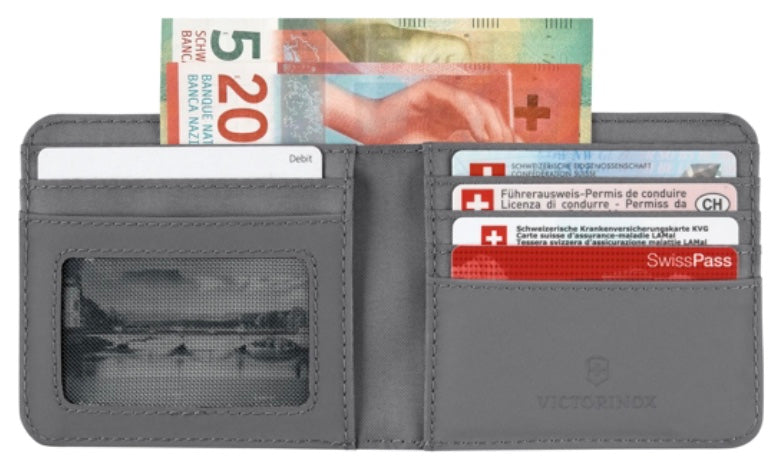Victorinox Travel Essentials Bi-Fold Wallet - Gray