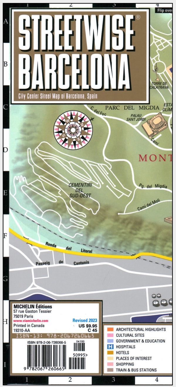 Streetwise Barcelona Map