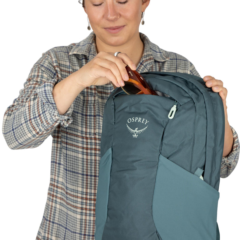 backpacks osprey 70 Backpack Fairview (Black) leisure The front ICE FISHING JIGS #10 Color:Gray & Pink