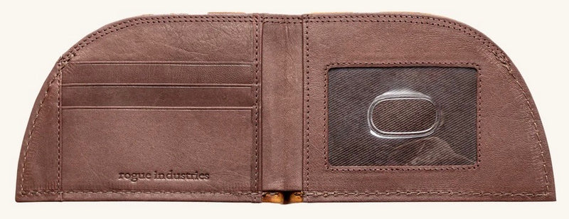 Rogue Football Leather Front Pocket Wallet with ID window