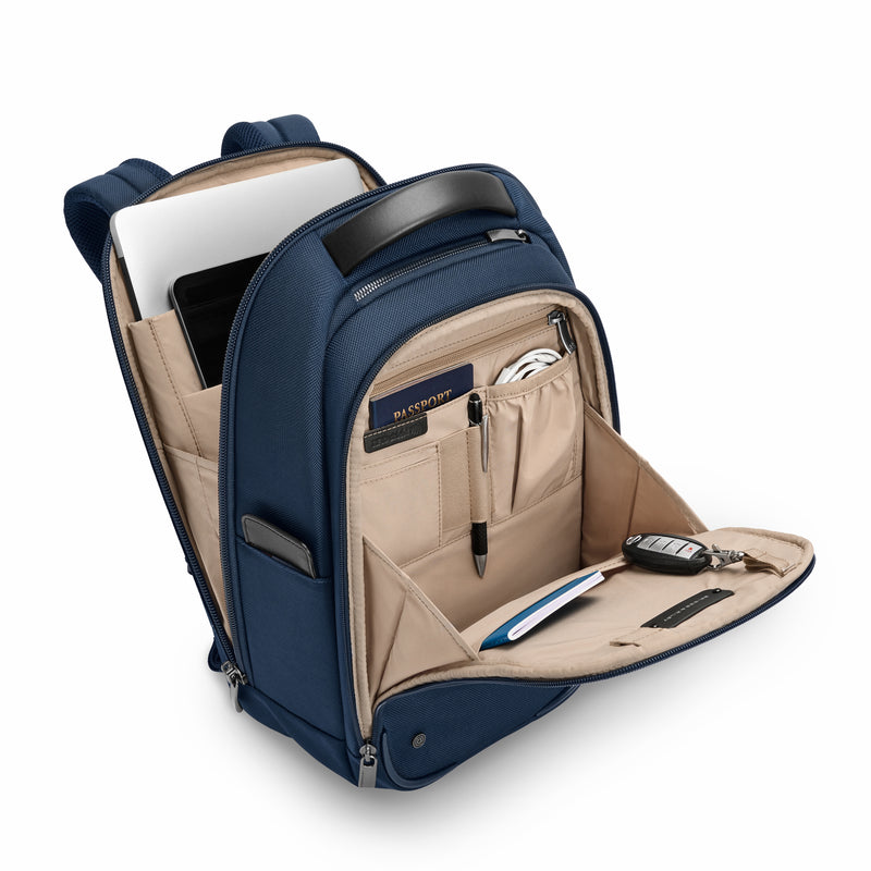 Briggs & Riley @work Slim Backpack - Navy