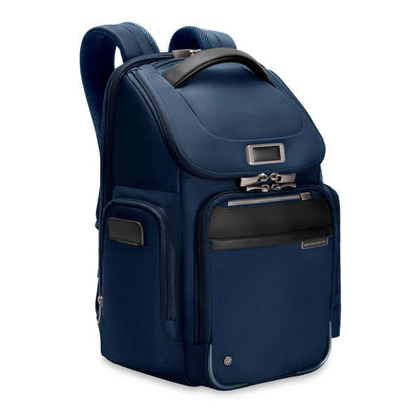 Briggs & Riley Medium Widemouth Backpack - Navy