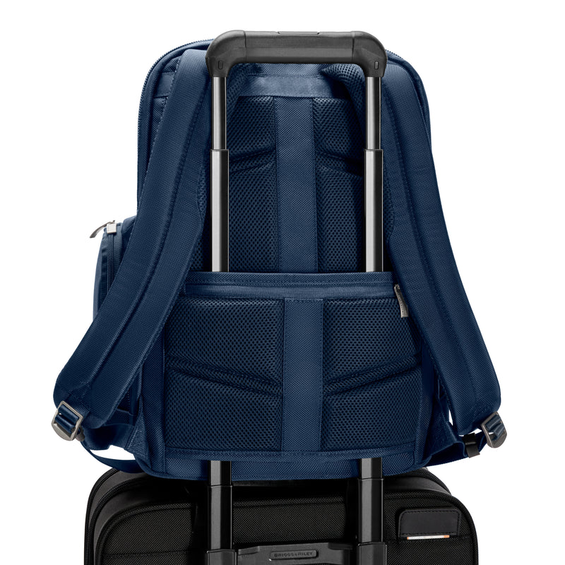 Briggs & Riley Medium Widemouth Backpack - Navy