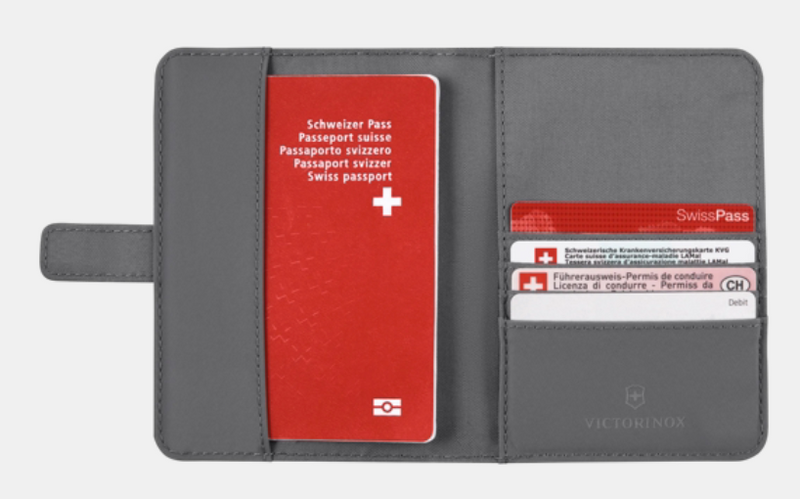 Victorinox Travel Essentials Passport Holder - Grey