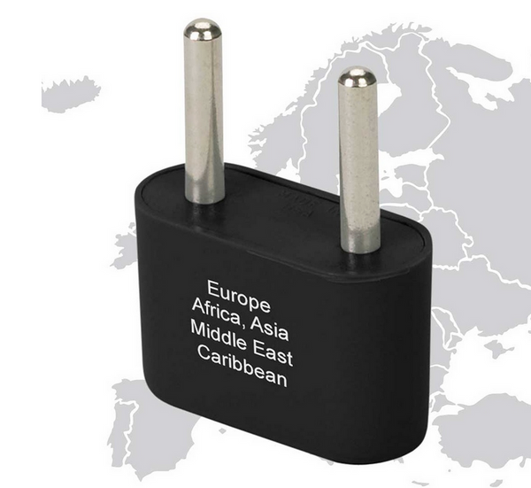 High Road Europe & Asia Plug Adapter - Ungrounded