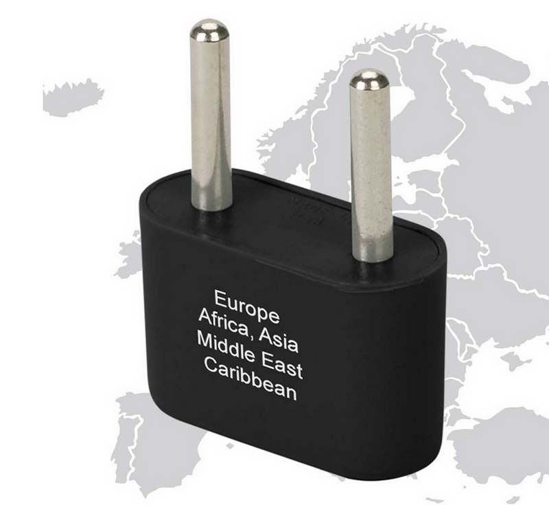 High Road Europe & Asia Plug Adapter - Ungrounded