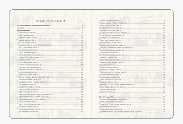 Peter Pauper Press USA National Parks Journal & Passport Stamp Book