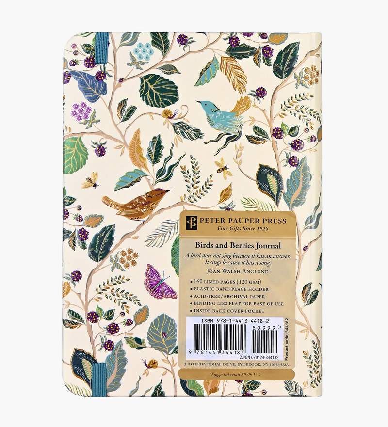 Peter Pauper Press Birds and Berries Journal