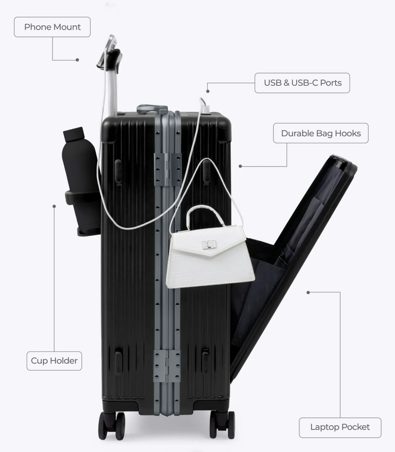 Nobl Check-In Medium: All-In-One 24" - Jet Black