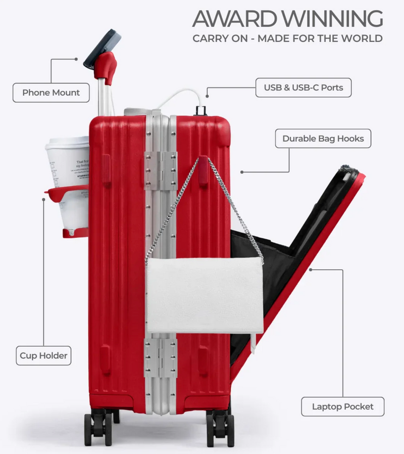 Nobl Carry-On: All-in-One - Cherry Red