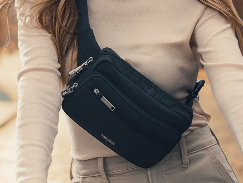 baggallini Securtex Anti-Theft Belt Bag Sling