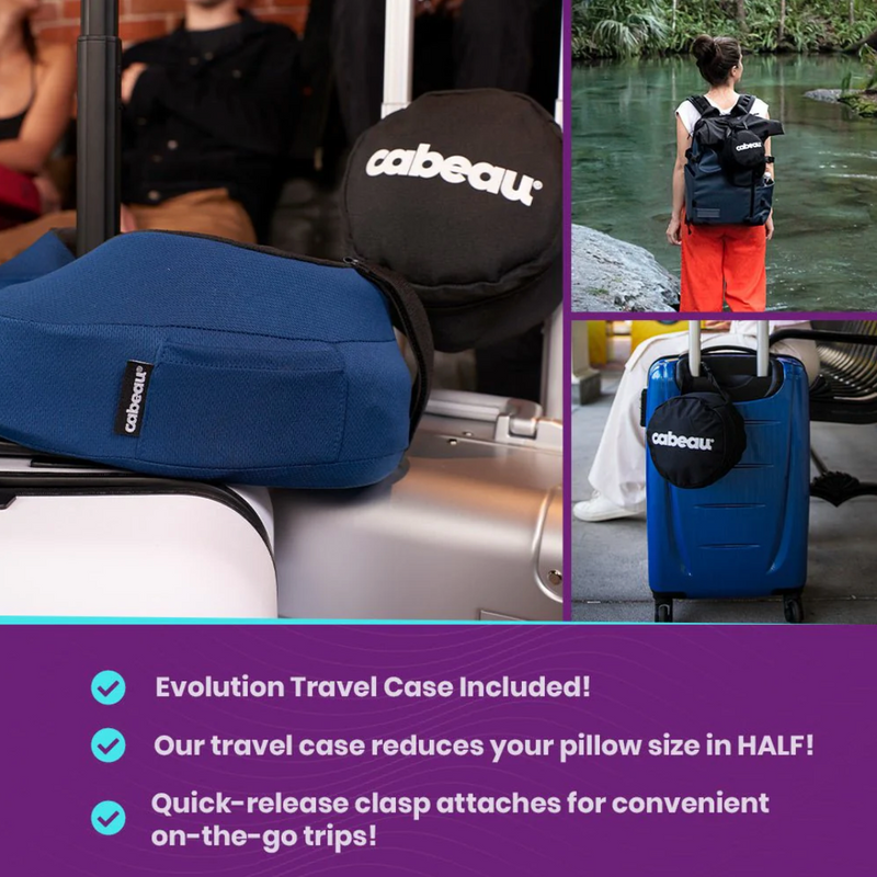 Cabeau The Neck's Evolution S3 (TNE) Neck Pillow - Sydney Blue