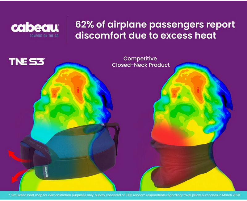 Cabeau The Neck's Evolution S3 (TNE) Neck Pillow - Sydney Blue