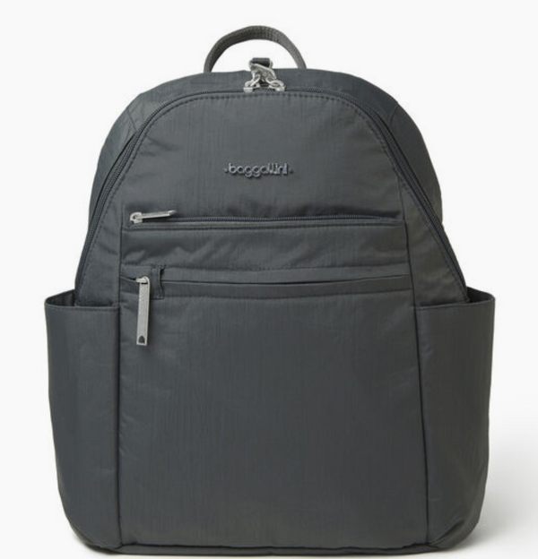 baggallini Securtex Anti-Theft Vacation Backpack - Charcoal