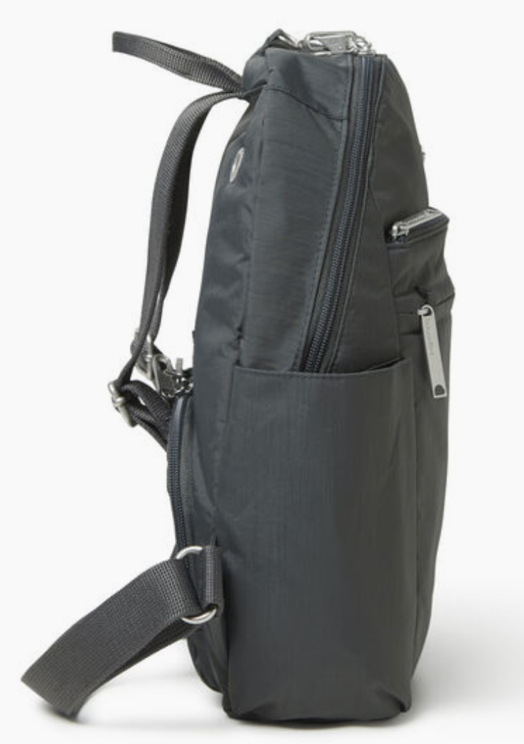 baggallini Securtex Anti-Theft Vacation Backpack - Charcoal