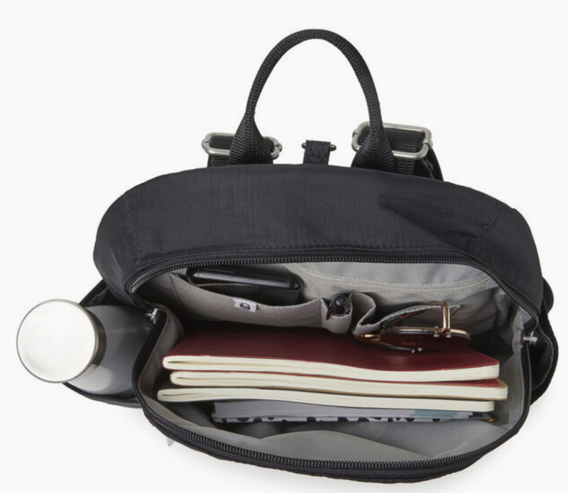 baggallini Securtex Anti-Theft Vacation Backpack - Charcoal