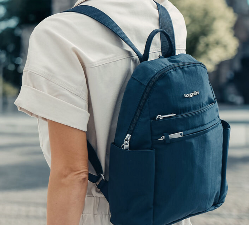 baggallini Securtex Anti-Theft Vacation Backpack - Charcoal