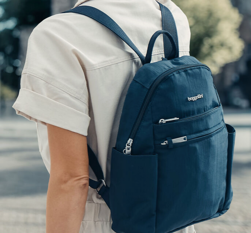 baggallini Securtex Anti-Theft Vacation Backpack - Black