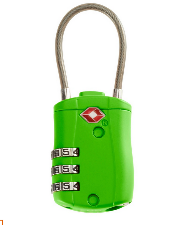 High Road TSA Accepted Combination Cable Locks
