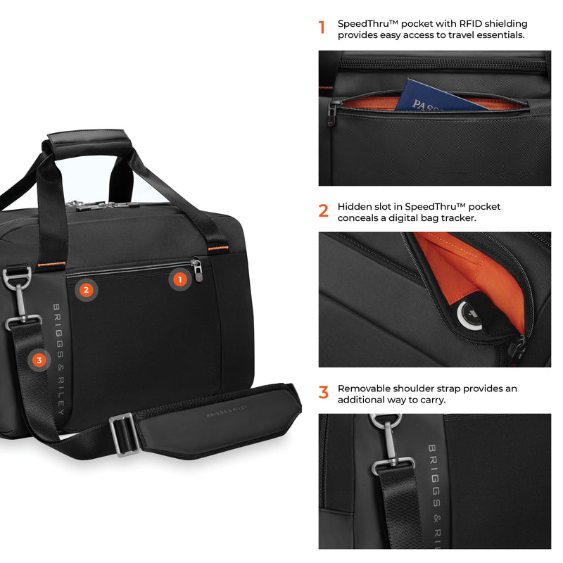 Brigs & Riley ZDX Underseat Cabin Bag - Black