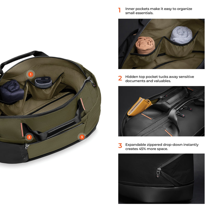 Briggs & Riley ZDX Expandable Overnighter - Hunter