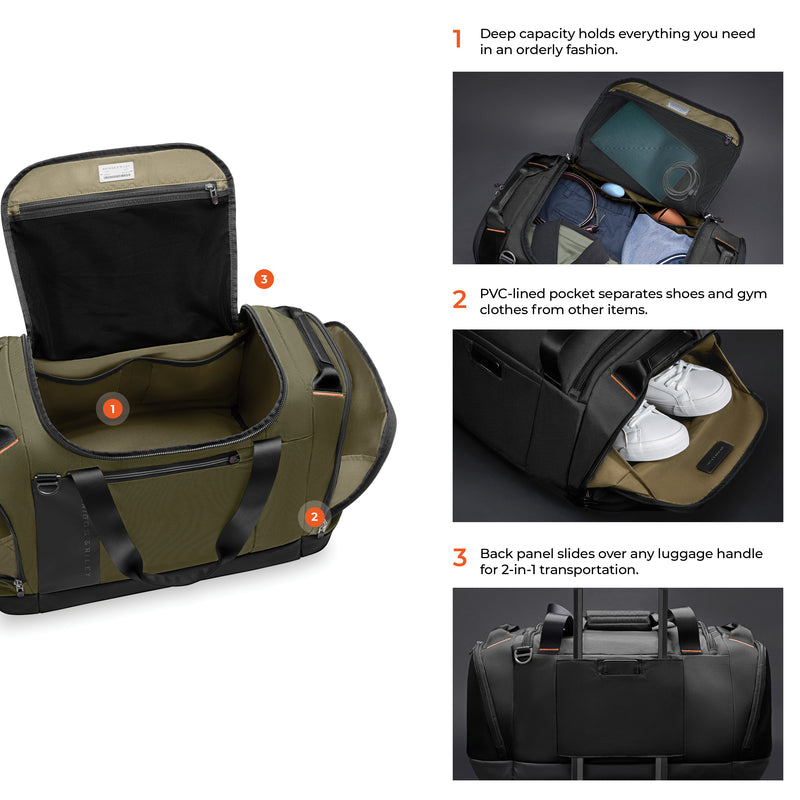 Briggs & Riley ZDX Large Duffle - Hunter
