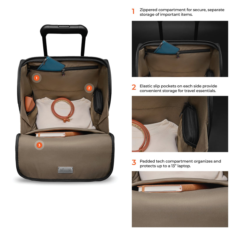 Briggs & Riley ZDX Underseat Cabin Spinner - Black