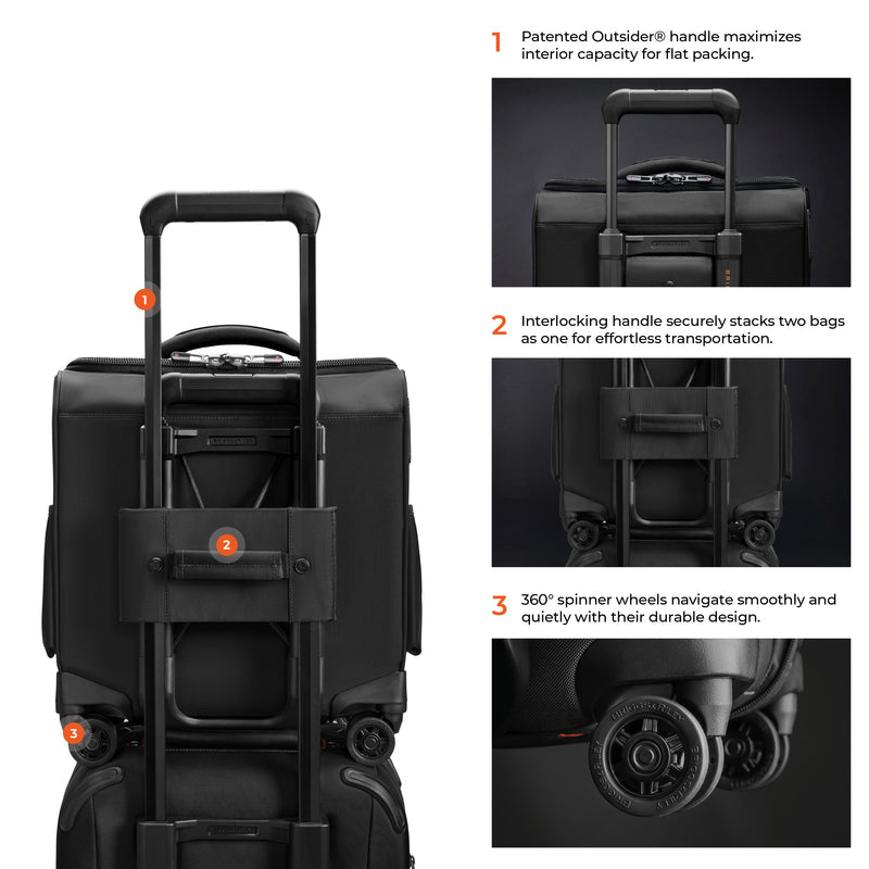 Briggs & Riley ZDX Underseat Cabin Spinner - Black