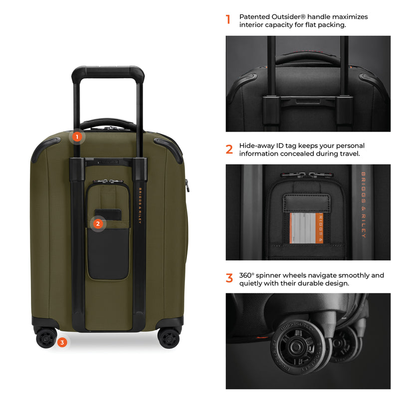 Briggs & Riley ZDX Global 21" Carry-on Expandable Spinner - Hunter