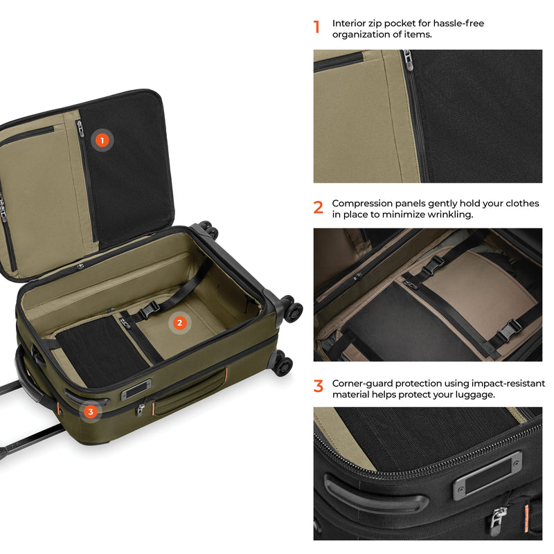 Briggs & Riley ZDX Global 21" Carry-on Expandable Spinner - Hunter