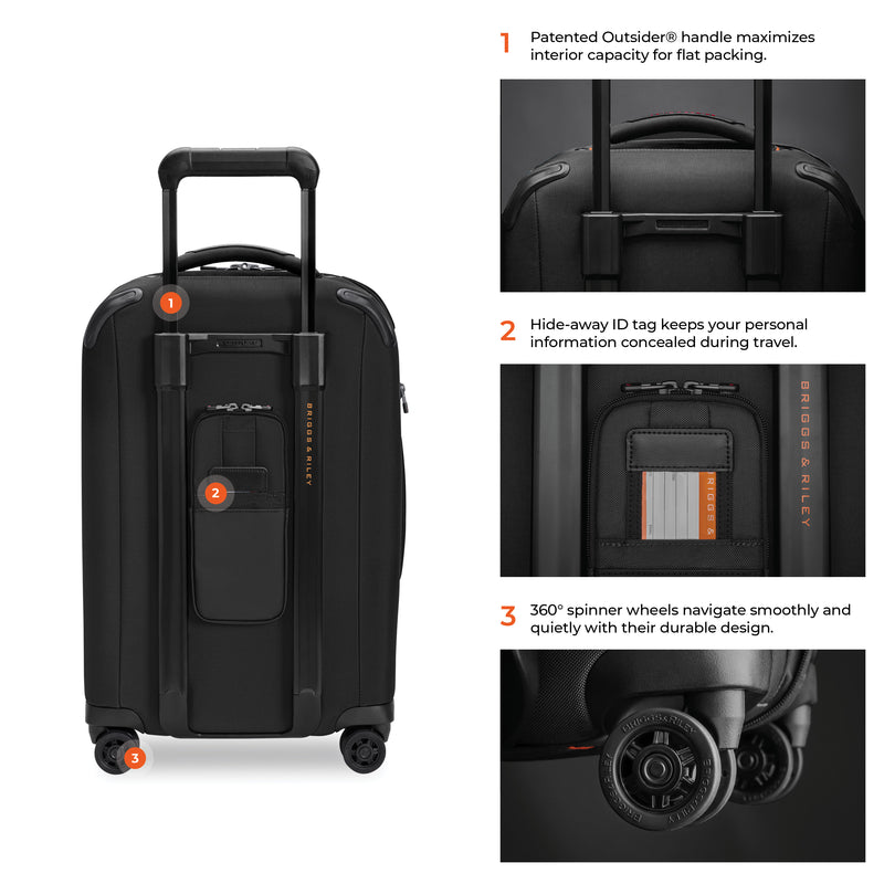 Briggs & Riley ZDX Essential 22" Carry-On Expandable Spinner - Black